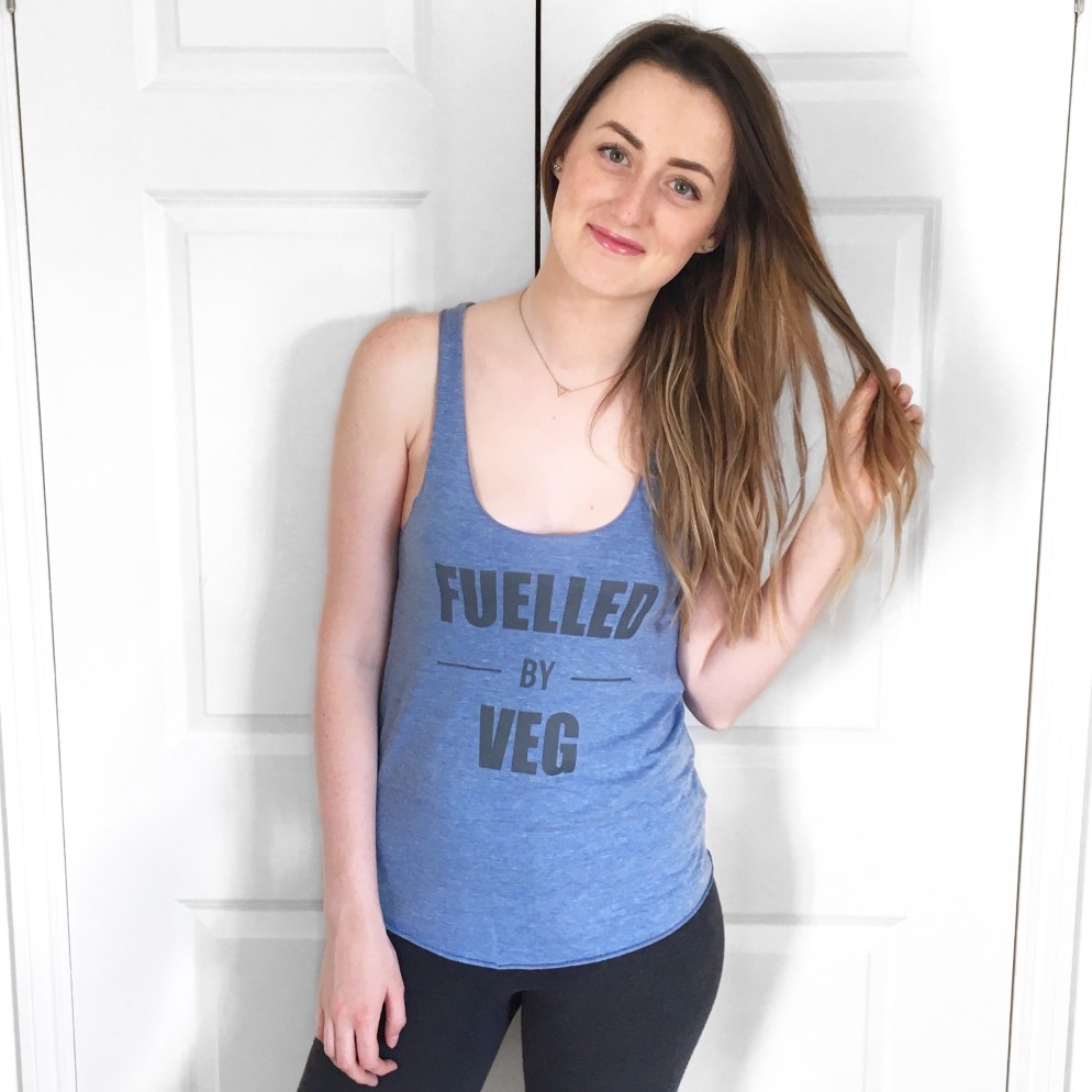 Fuelled by veg blue tank