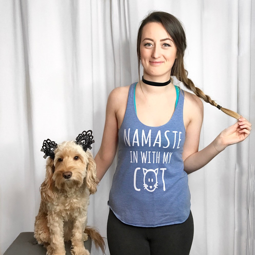 Namaste in with my cat